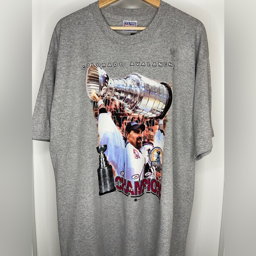 2001 Single Stitch Colorado Avalanche Stanley Cup Champions🏒